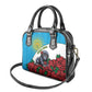 Rwanda’s Gorilla Naming Shoulder Handbag Baby Gorilla Coat Of Arms With Red Rose - African Pride
