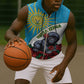 Personalized Rwanda’s Gorilla Naming Sleeveless Zip Hoodie Baby Gorilla Coat Of Arms With Red Rose - African Pride