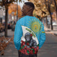 Personalized Rwanda’s Gorilla Naming Sweatshirt Baby Gorilla Coat Of Arms With Red Rose - African Pride