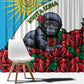 Rwanda’s Gorilla Naming Window Curtain Baby Gorilla Coat Of Arms With Red Rose - African Pride
