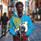 Personalized Rwanda’s Gorilla Naming Zip Hoodie Baby Gorilla Coat Of Arms With Red Rose - African Pride