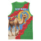 Personalised Eritrea Arabian Camel Basketball Jersey Gerbera Flower - Flag Color - African Pride