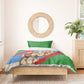 Personalised Eritrea Arabian Camel Bedding Set Gerbera Flower - Flag Color