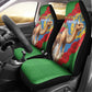 Personalised Eritrea Arabian Camel Car Seat Cover Gerbera Flower - Flag Color
