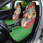 Personalised Eritrea Arabian Camel Car Seat Cover Gerbera Flower - Flag Color