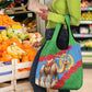 Personalised Eritrea Arabian Camel Grocery Bag Gerbera Flower - Flag Color