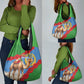 Personalised Eritrea Arabian Camel Grocery Bag Gerbera Flower - Flag Color