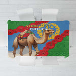 Personalised Eritrea Arabian Camel Tablecloth Gerbera Flower - Flag Color