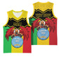 Personalized Afro Mali Vulture Basketball Jersey Coat Of Arms - Bogolan Pattern - African Pride