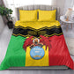 Personalized Afro Mali Vulture Bedding Set Coat Of Arms - Bogolan Pattern