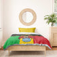 Personalized Afro Mali Vulture Bedding Set Coat Of Arms - Bogolan Pattern