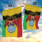 Personalized Afro Mali Vulture Garden Flag Coat Of Arms - Bogolan Pattern