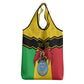 Personalized Afro Mali Vulture Grocery Bag Coat Of Arms - Bogolan Pattern