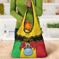 Personalized Afro Mali Vulture Grocery Bag Coat Of Arms - Bogolan Pattern