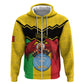 Personalized Afro Mali Vulture Hoodie Coat Of Arms - Bogolan Pattern