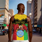 Personalized Afro Mali Vulture Men Tank Top Coat Of Arms - Bogolan Pattern