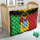 Personalized Afro Mali Vulture Quilt Coat Of Arms - Bogolan Pattern