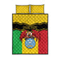 Personalized Afro Mali Vulture Quilt Bed Set Coat Of Arms - Bogolan Pattern