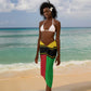 Personalized Afro Mali Vulture Sarong Coat Of Arms - Bogolan Pattern