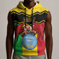 Personalized Afro Mali Vulture Sleeveless Hoodie Coat Of Arms - Bogolan Pattern - African Pride