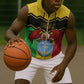 Personalized Afro Mali Vulture Sleeveless Zip Hoodie Coat Of Arms - Bogolan Pattern - African Pride