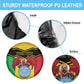 Personalized Afro Mali Vulture Spare Tire Cover Coat Of Arms - Bogolan Pattern