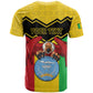 Personalized Afro Mali Vulture T shirt Coat Of Arms - Bogolan Pattern