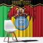 Personalized Afro Mali Vulture Window Curtain Coat Of Arms - Bogolan Pattern