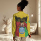 Personalized Afro Mali Vulture Women Casual Shirt Coat Of Arms - Bogolan Pattern LT15