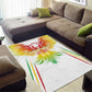 Mali Football Custom Area Rug Go Eagles - White Color