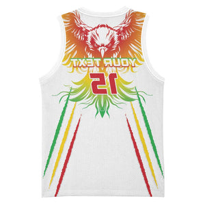 Mali Football Custom Basketball Jersey Go Eagles - White Color - African Pride
