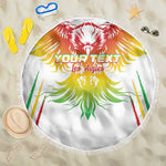 Mali Football Custom Beach Blanket Go Eagles - White Color