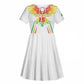 Mali Football Custom Kid Short Sleeve Dress Go Eagles - White Color