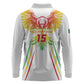 Mali Football Custom Long Sleeve Polo Shirt Go Eagles - White Color