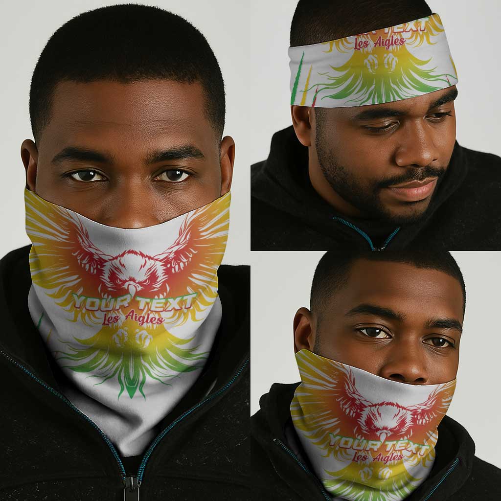 Mali Football Neck Gaiter Go Eagles - White Color - African Pride