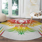 Mali Football Custom Round Carpet Go Eagles - White Color
