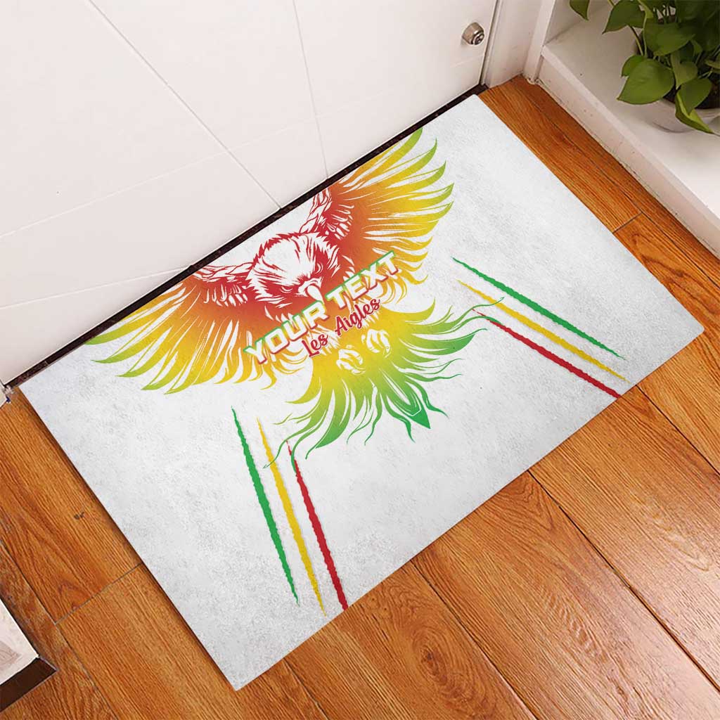 Mali Football Custom Rubber Doormat Go Eagles - White Color