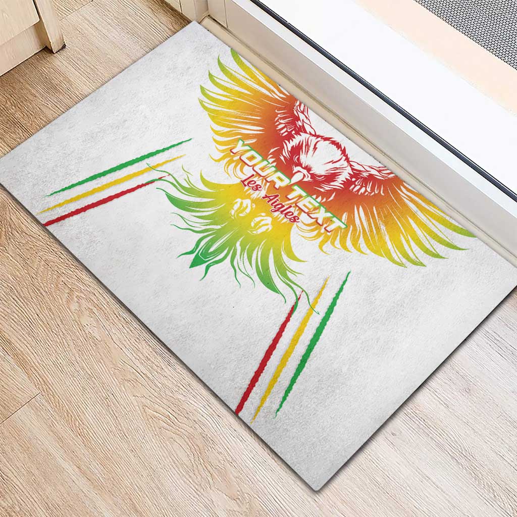 Mali Football Custom Rubber Doormat Go Eagles - White Color