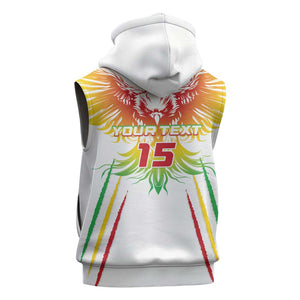 Mali Football Custom Sleeveless Hoodie Go Eagles - White Color - African Pride