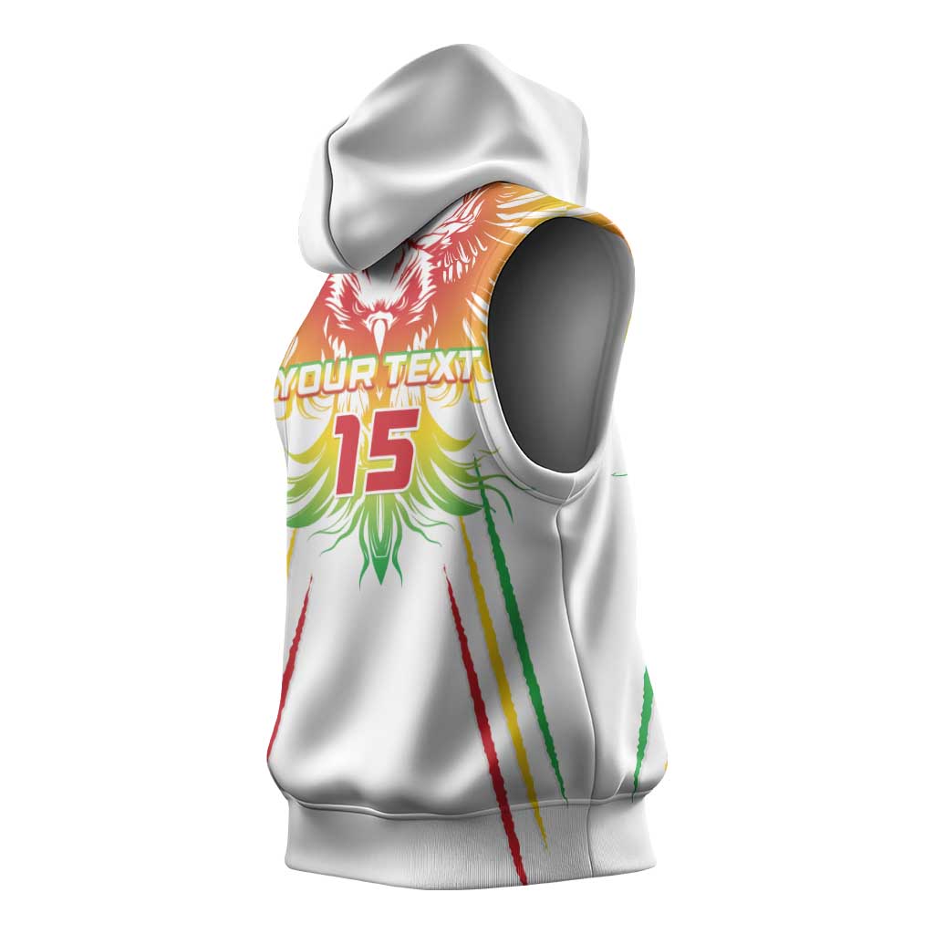 Mali Football Custom Sleeveless Hoodie Go Eagles - White Color - African Pride