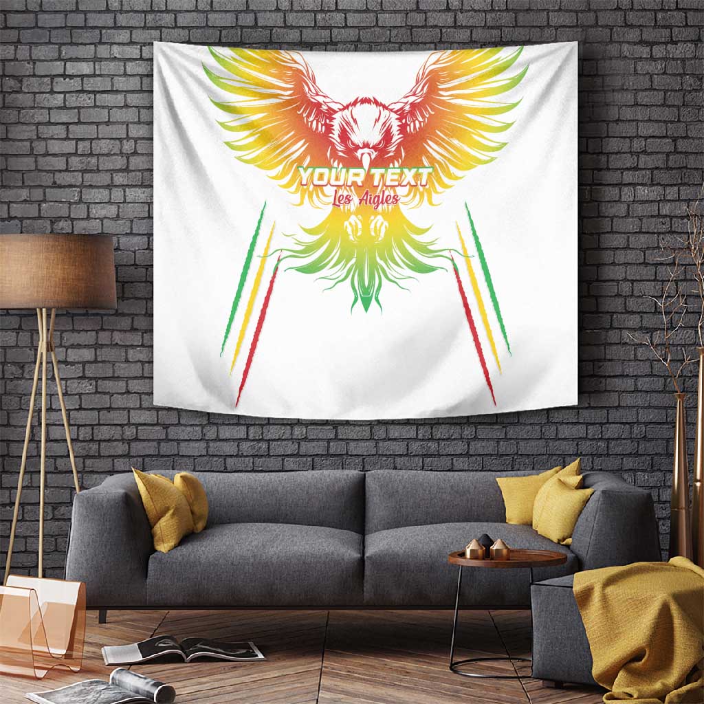 Mali Football Custom Tapestry Go Eagles - White Color