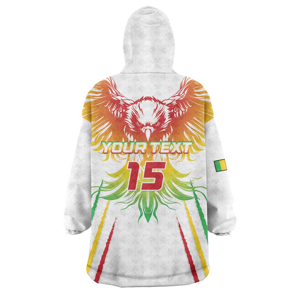 Mali Football Custom Wearable Blanket Hoodie Go Eagles - White Color