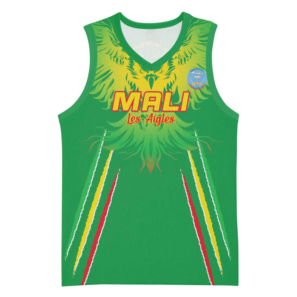 Mali Football Custom Basketball Jersey Go Eagles - Green Color - African Pride
