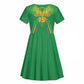 Mali Football Custom Kid Short Sleeve Dress Go Eagles - Green Color