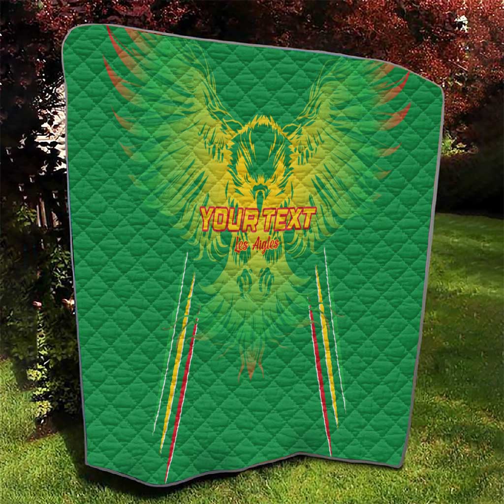 Mali Football Custom Quilt Go Eagles - Green Color