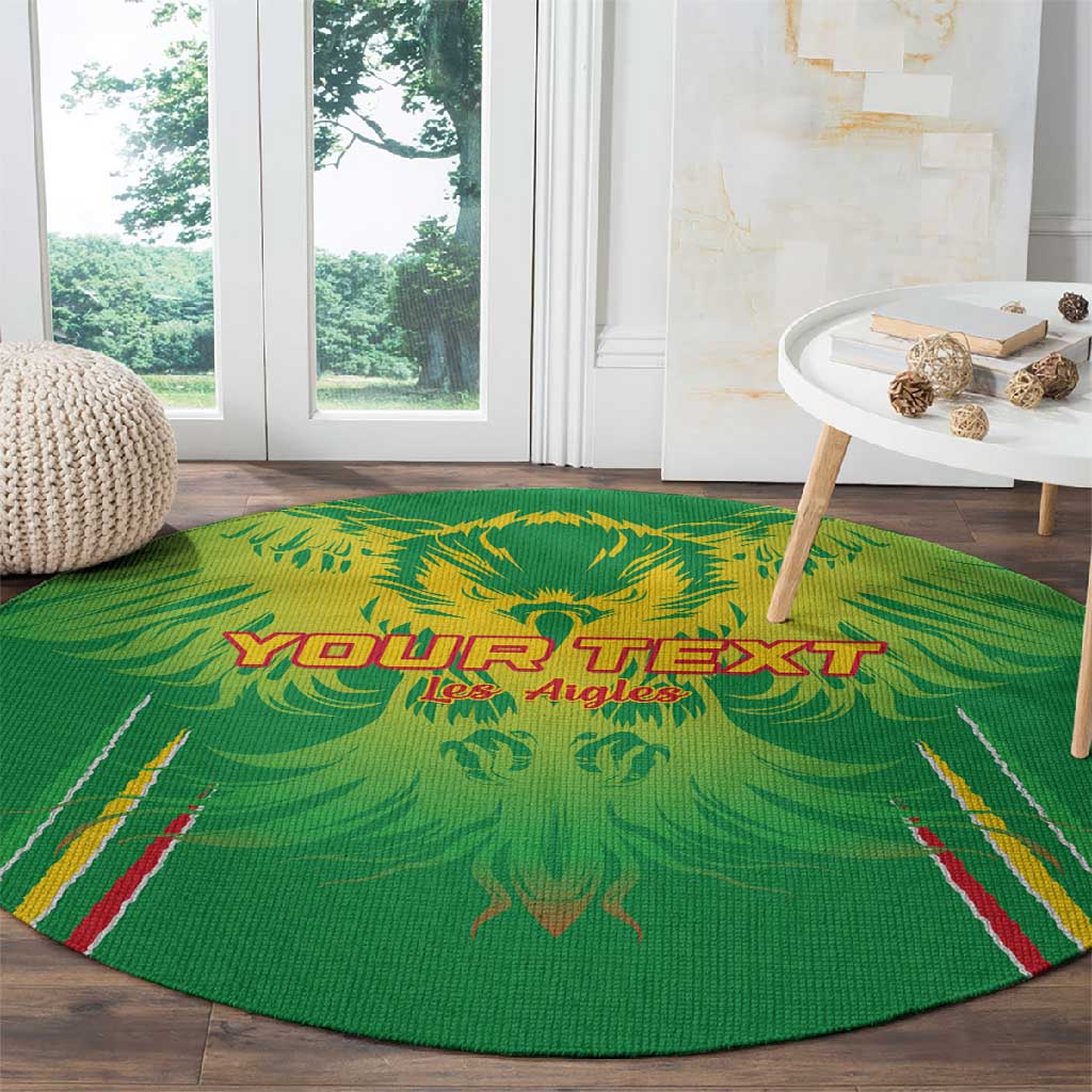 Mali Football Custom Round Carpet Go Eagles - Green Color