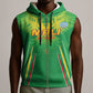 Mali Football Custom Sleeveless Zip Hoodie Go Eagles - Green Color - African Pride