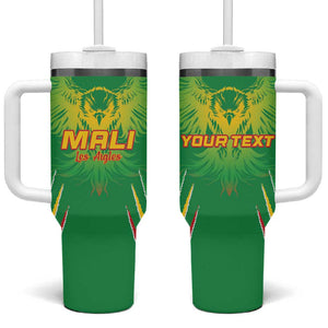 Mali Football Custom Tumbler With Handle Go Eagles - Green Color