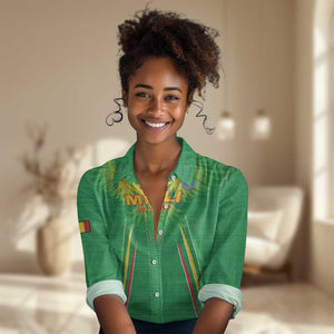 Mali Football Custom Women Casual Shirt Go Eagles - Green Color LT15