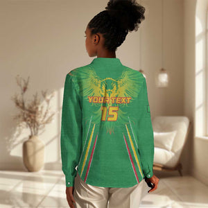 Mali Football Custom Women Casual Shirt Go Eagles - Green Color LT15